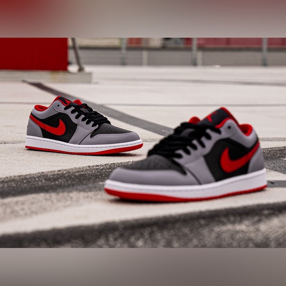 Nike Air Jordan 1 Low “Cement Fire Red” - Picture 8 of 8